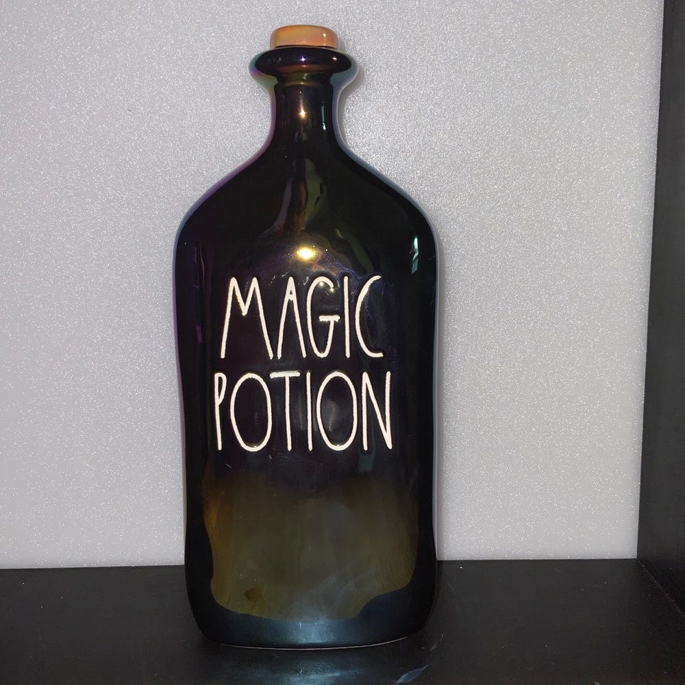 Rae Dunn Black Iridescent MAGIC POTION Bottle